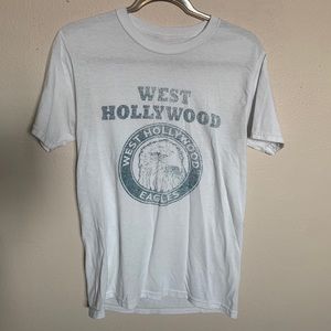 pacsun blue/white west hollywood tee